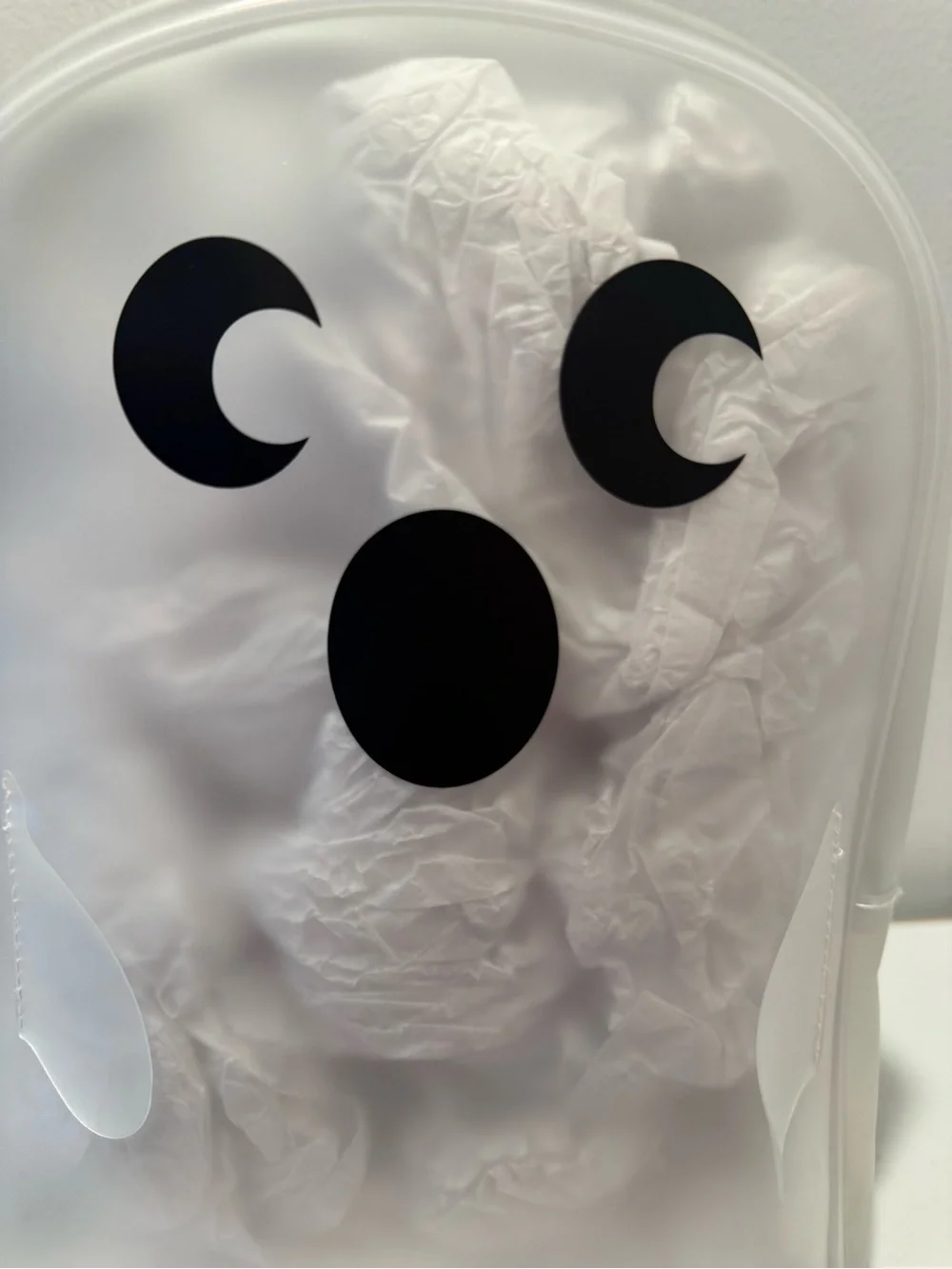 Clear Ghost Backpack - White Ghost Design